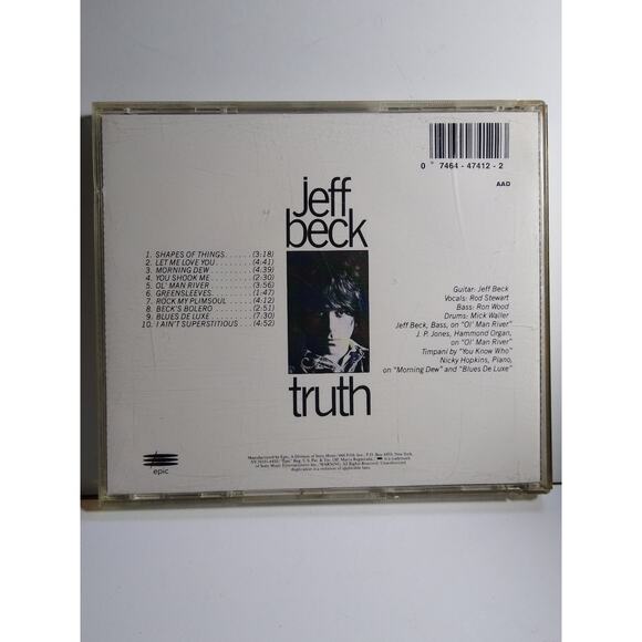 Jeff Beck - Truth CD 1968 Classic Rock Epic Label Legendary Guitar - Picture 3 of 3
